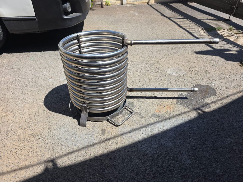 Custom stainless-steel jacuzzi heating coil